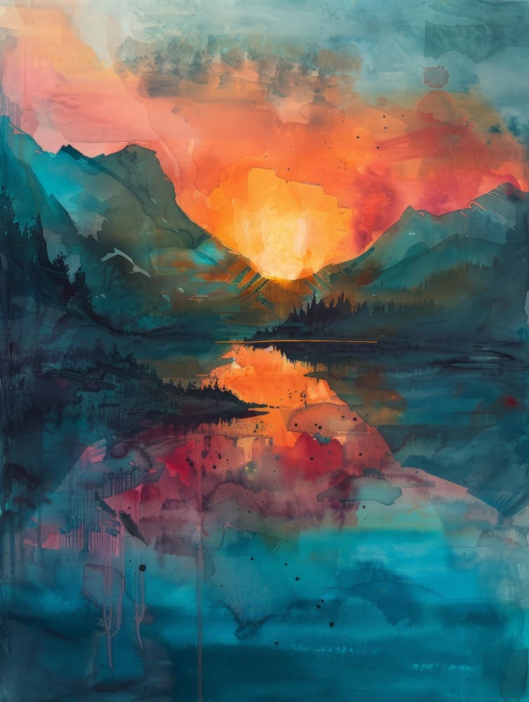 Sunset In The Mountains 51