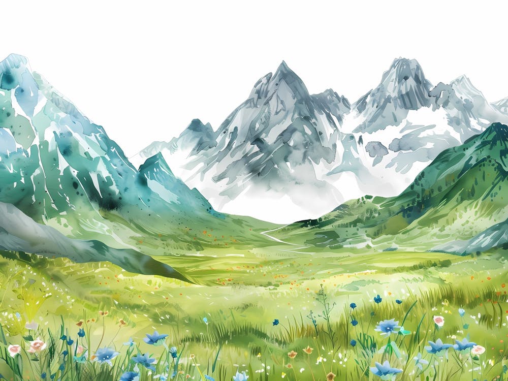 Oil paint Green Valley 3