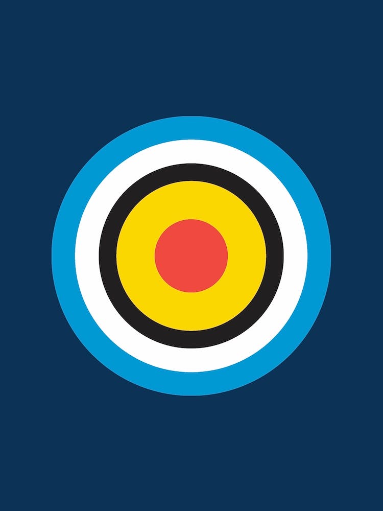 Blue And Yellow Target