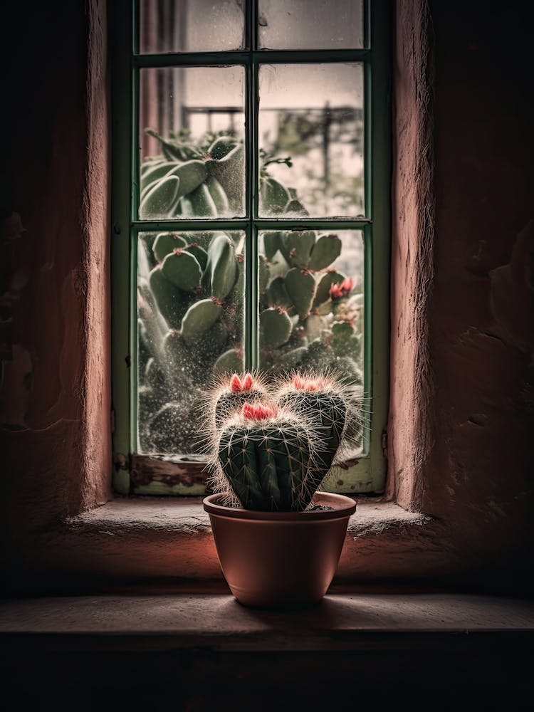 Hedgehog Cactus Window 2