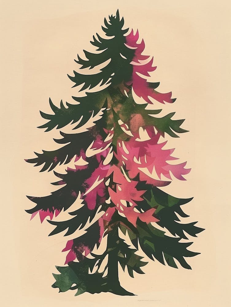 Balsam Tree Colourful Illustration 3 1