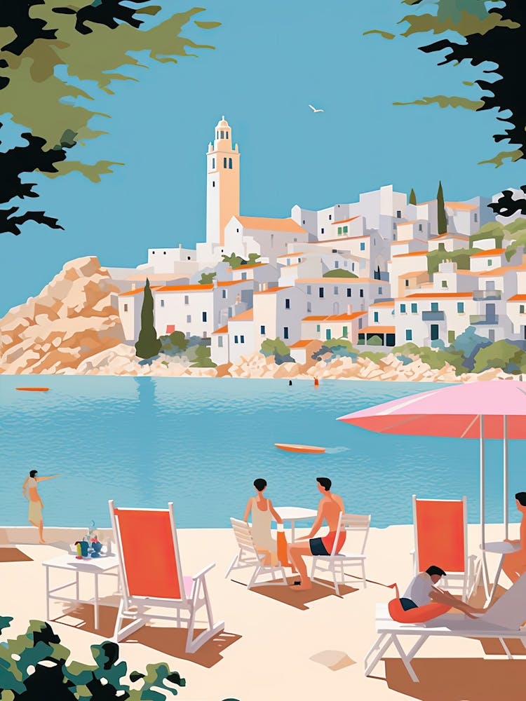 Ibiza, Spain, Graphic Illustration 3
