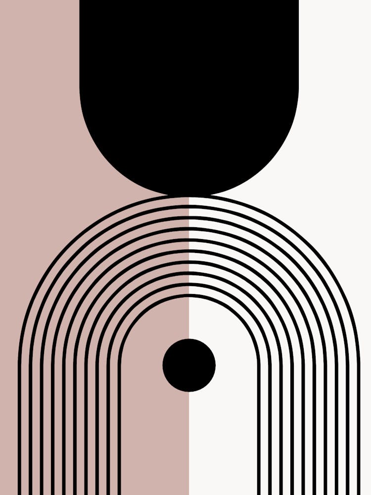 Light Pink Abstract Poster 1