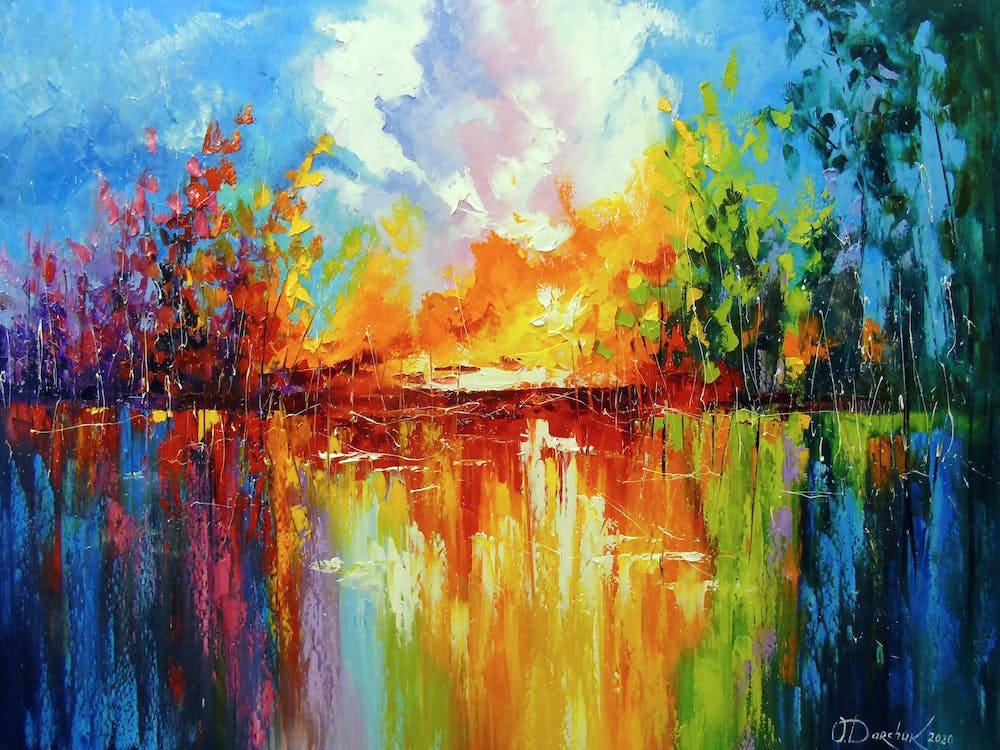 Sunrise in different colors