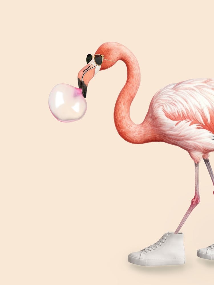 BUBBLE GUM FLAMINGO