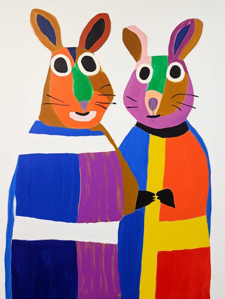 Colourful Kids Animal Art Chipmunk 2