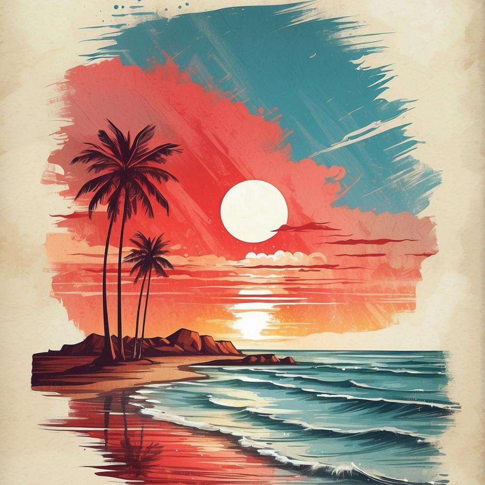 Sunset On The Beach