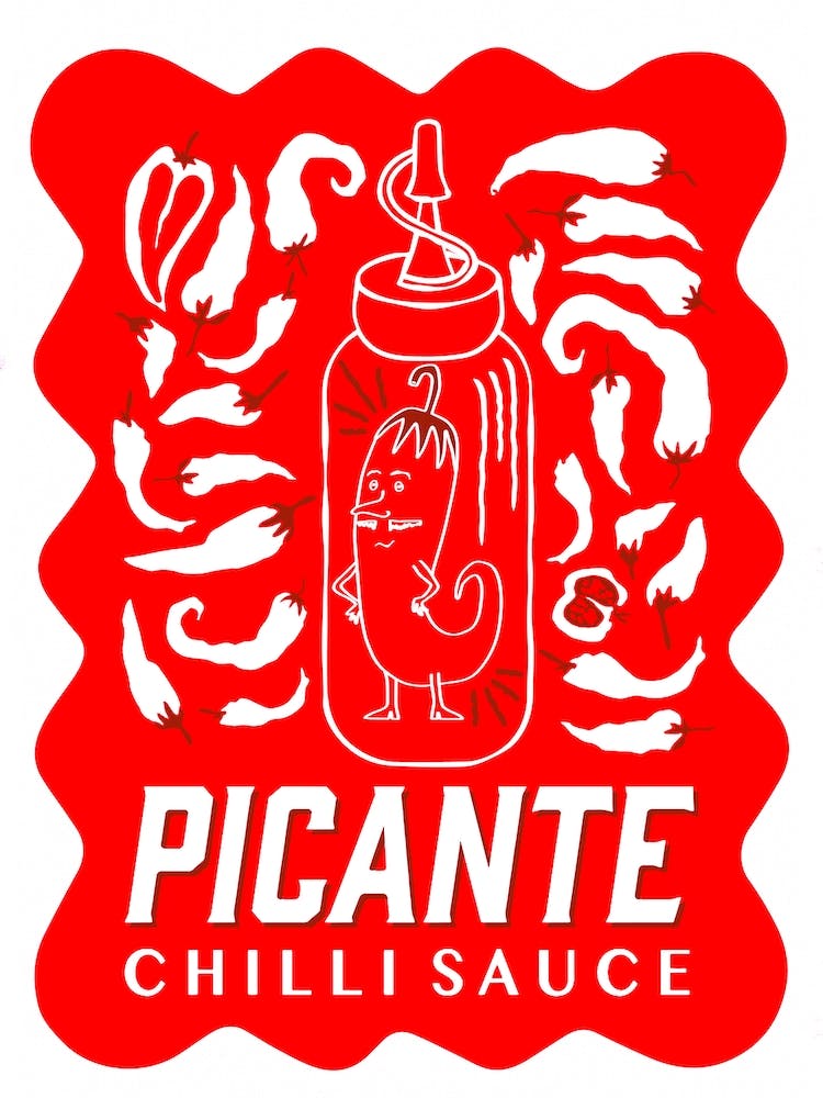 Picante Chilli Sauce In Red