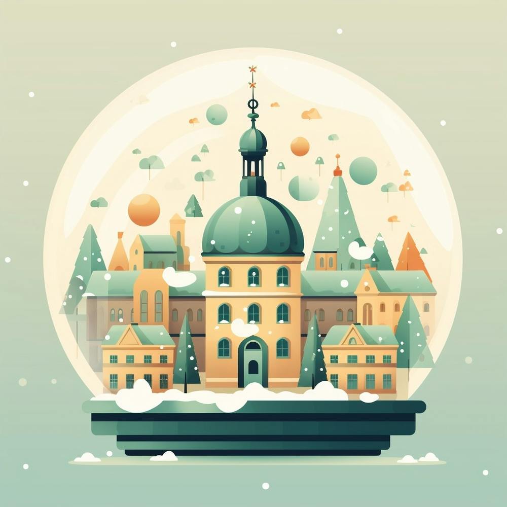 Stockholm Sweden Snowglobe