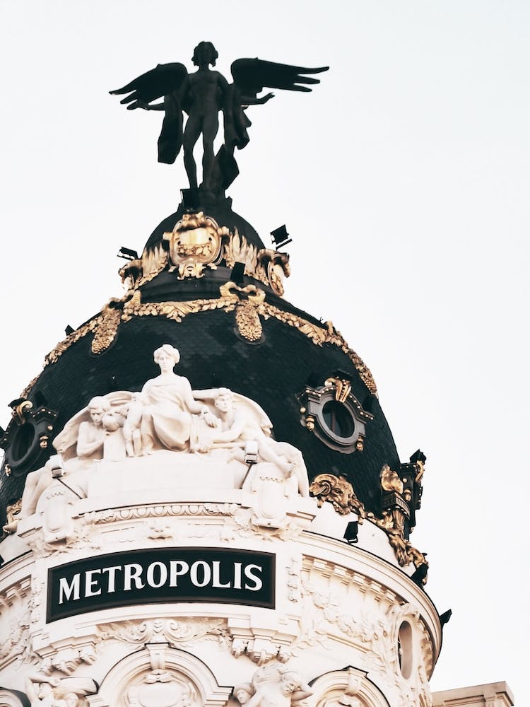 Black And Gold Architecture Print