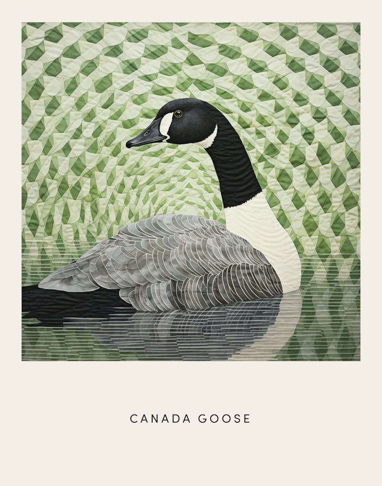 Ohara Koson Inspired Bird Painting Canada Goose 2 Poster