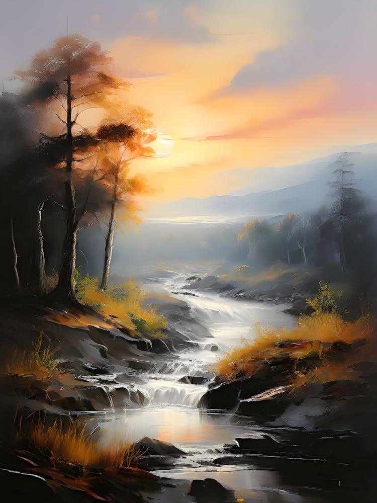 Sonnenuntergang im Wald 4