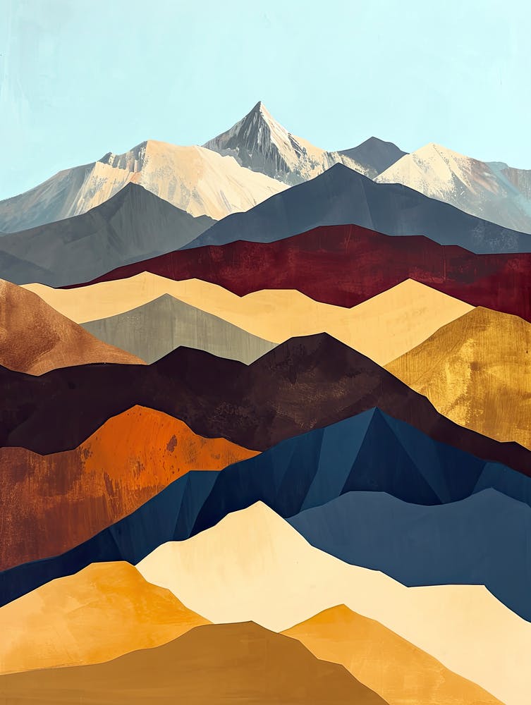 Luminous Lore: Minimalist Peaks