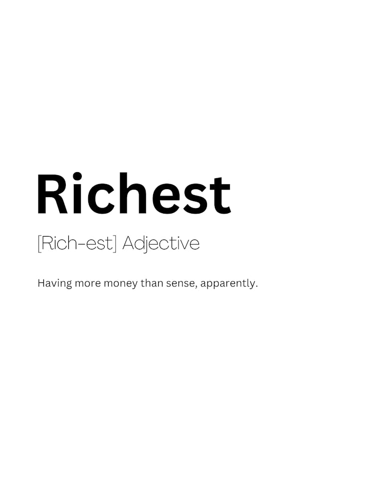 Richest Definition Meaning 1