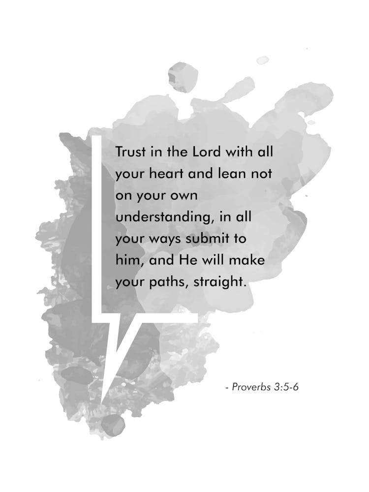 Bible Verse Proverbs 3:5-6