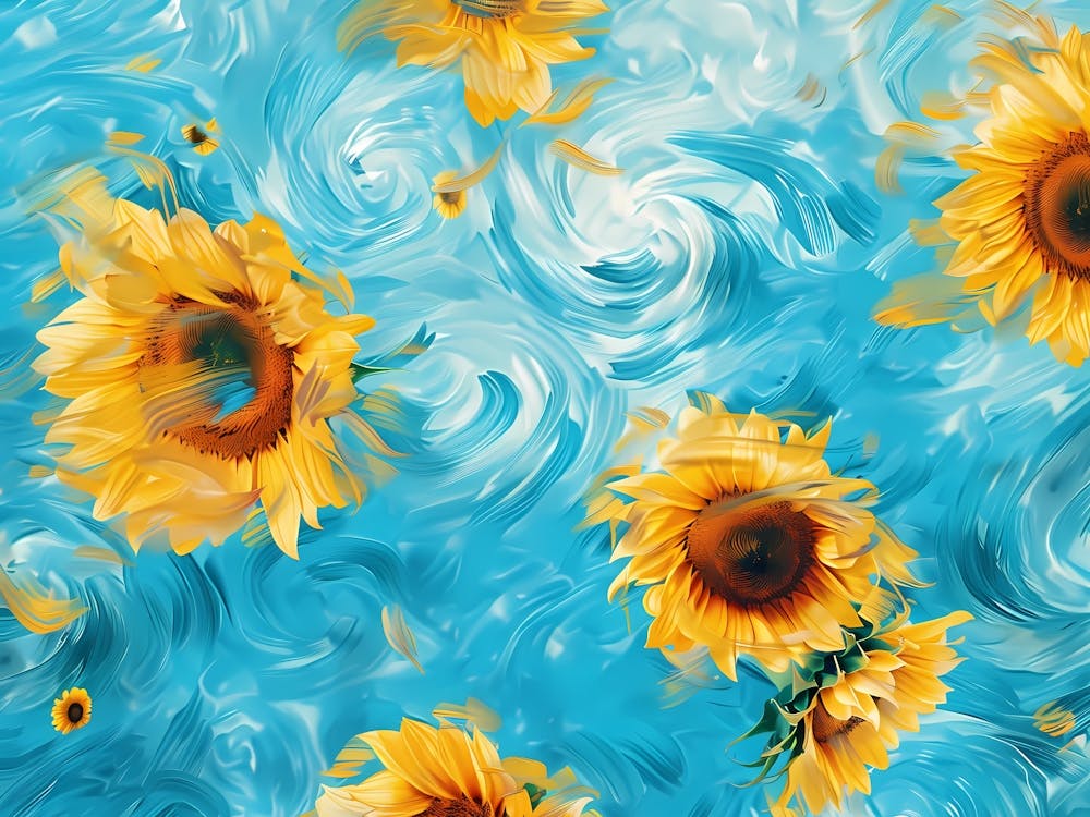 Sunflowers On The Waves 2