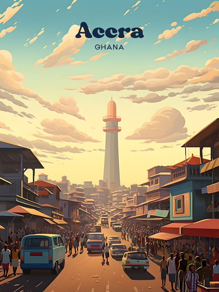 Accra Ghana 3 Travel Poster 3 4 Resize