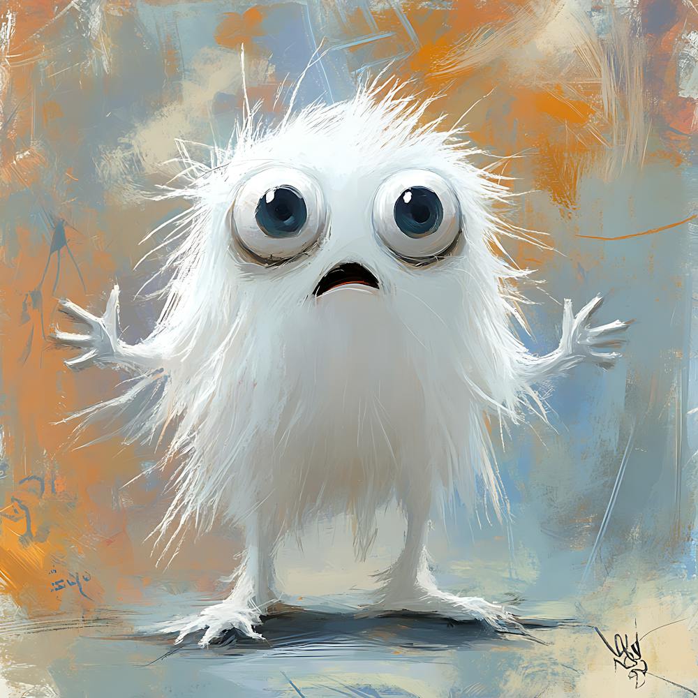 Cute Shaggy Plush Ghost Toy 14