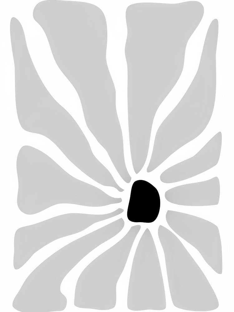 Schwarz-Weiße Blume 57