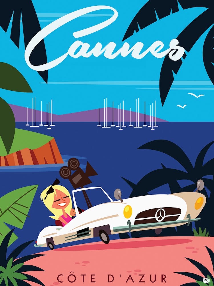 Cannes Poster Blue