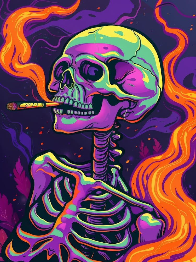 Psychedelic Skeleton 2