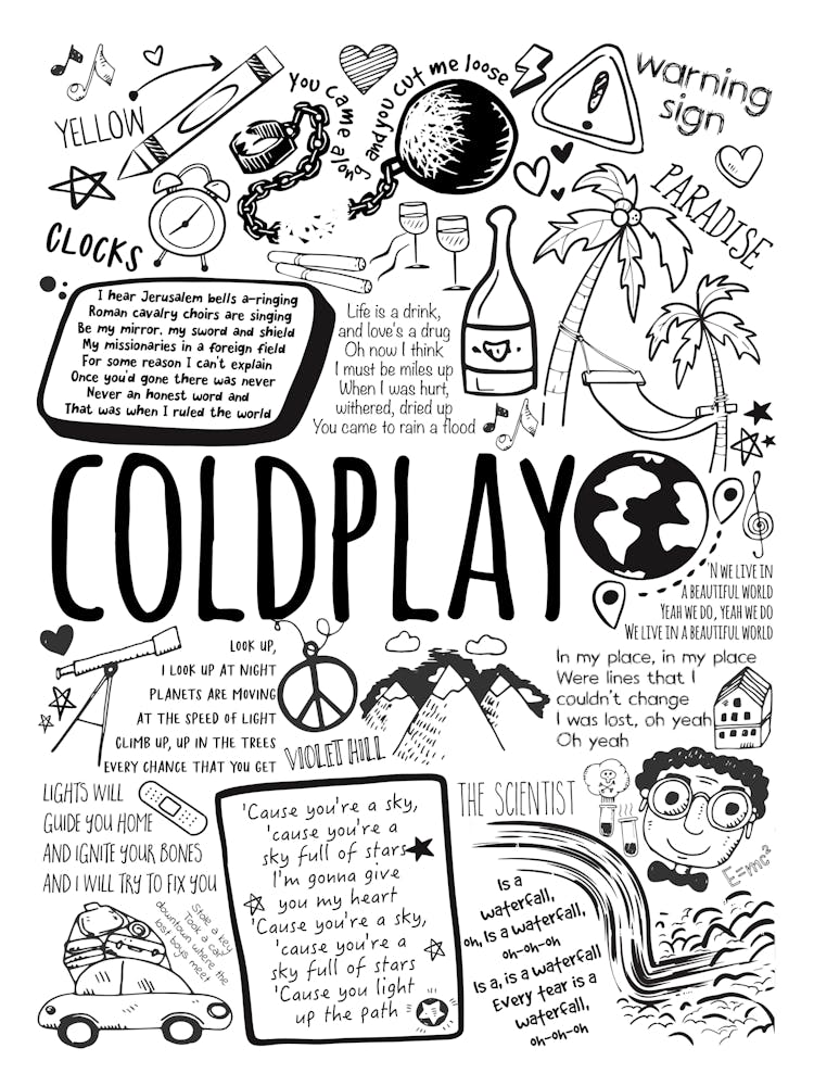 Coldplay Doodle Lyrics