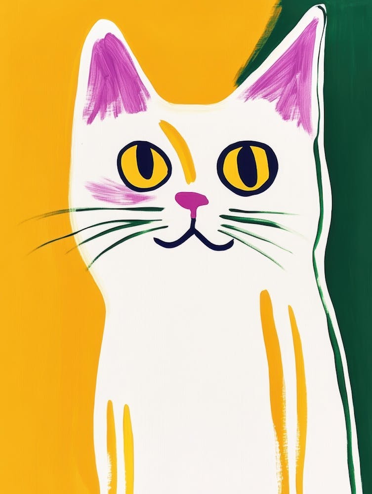 Cat With Yellow Eyes 4