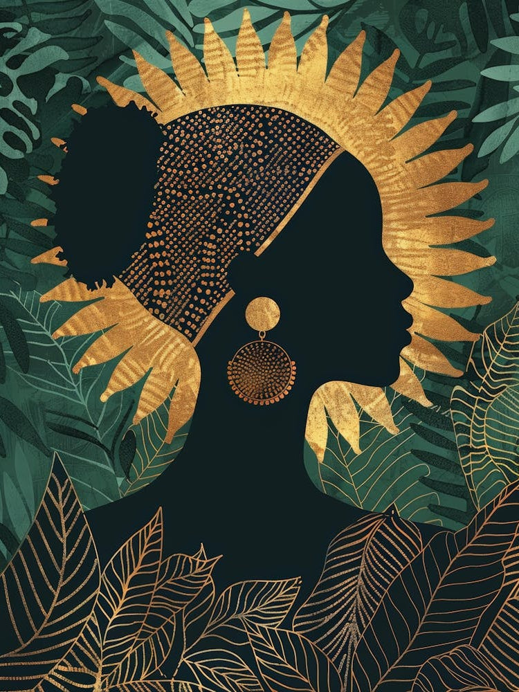 Silhouette Of African Woman 18