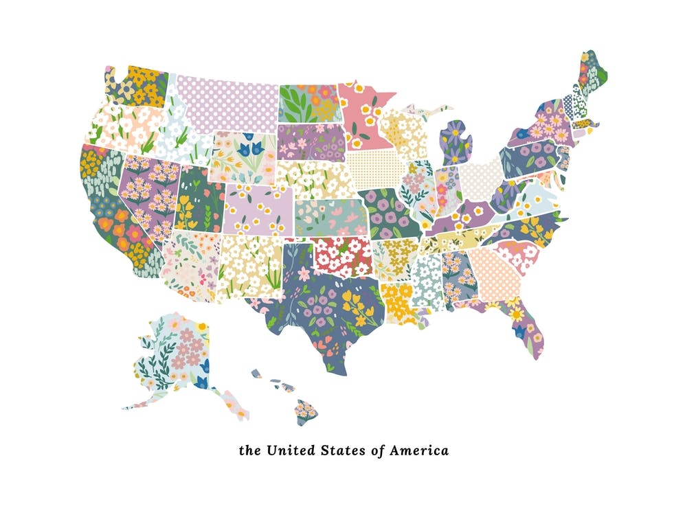 4 3 Wildflower Quilt Printable