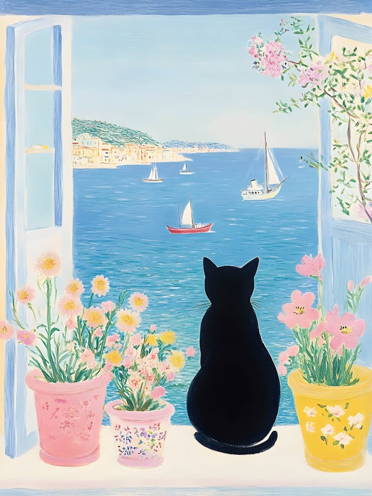 Cat On The Balcony