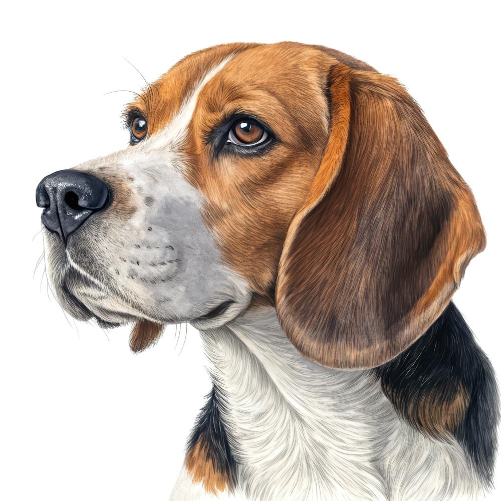 Beagle Dog Portrait