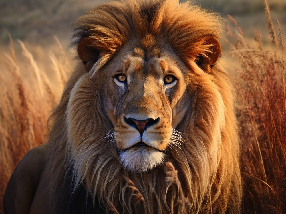 African Lion Close Up Realism 1