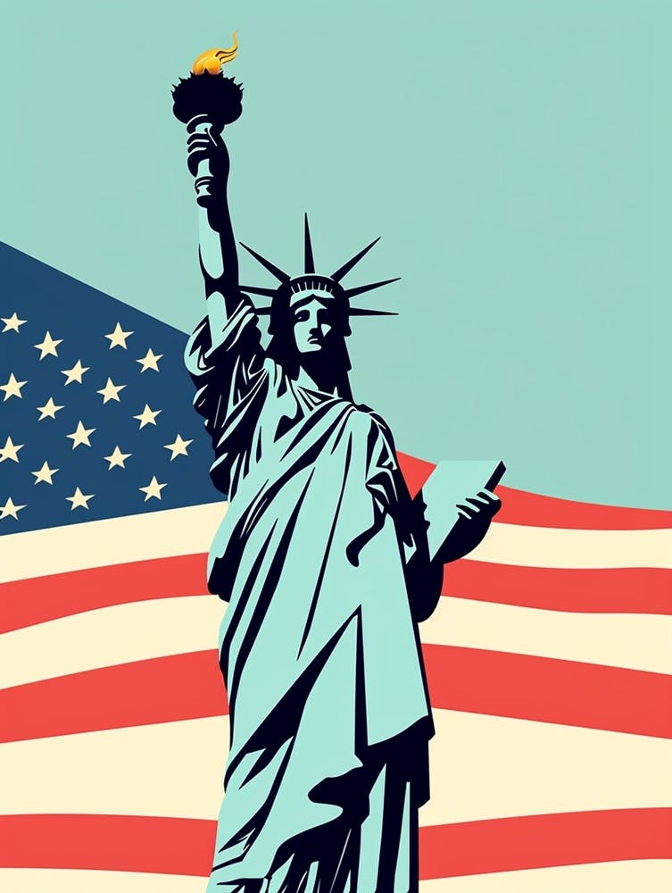United States Of America Travel Illustration