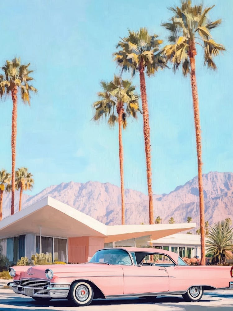 Pink Car In Palm Springs