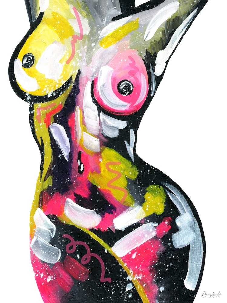 Colourful Nude Painting