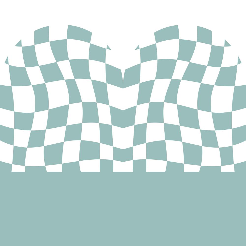 Blue Checkered Vintage Pattern