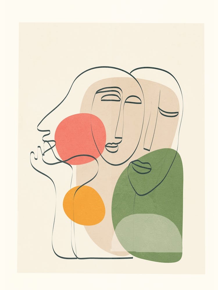 Abstract Sunset Portrait 01