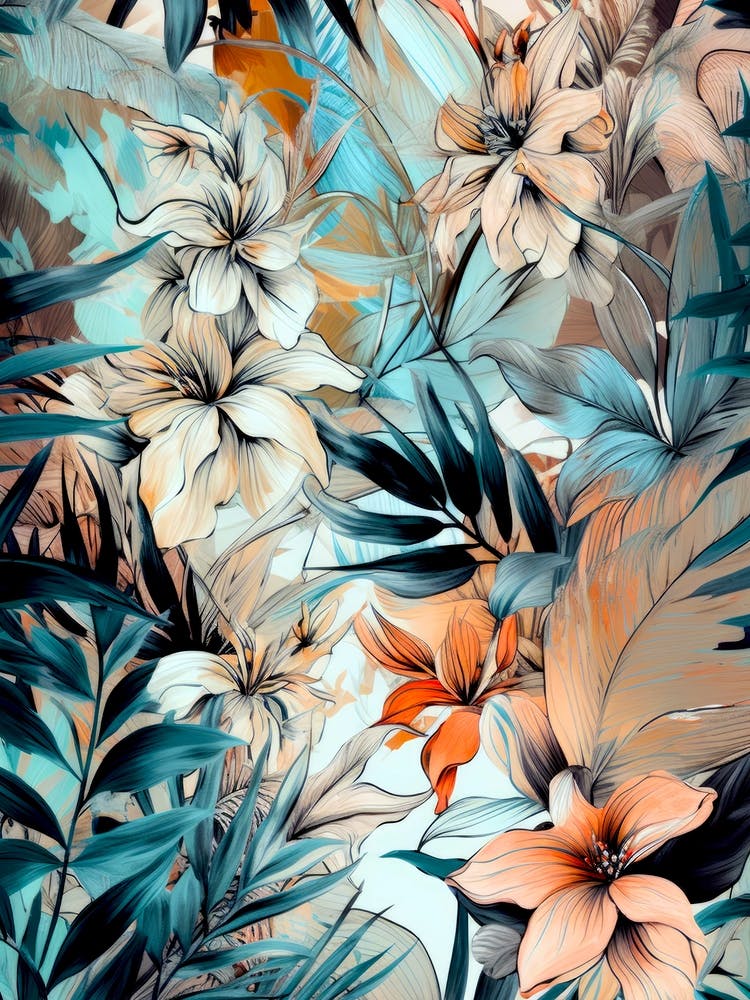 Tropical Floral Pattern flowers nature