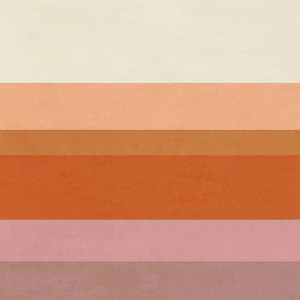 Orange And Beige Stripes