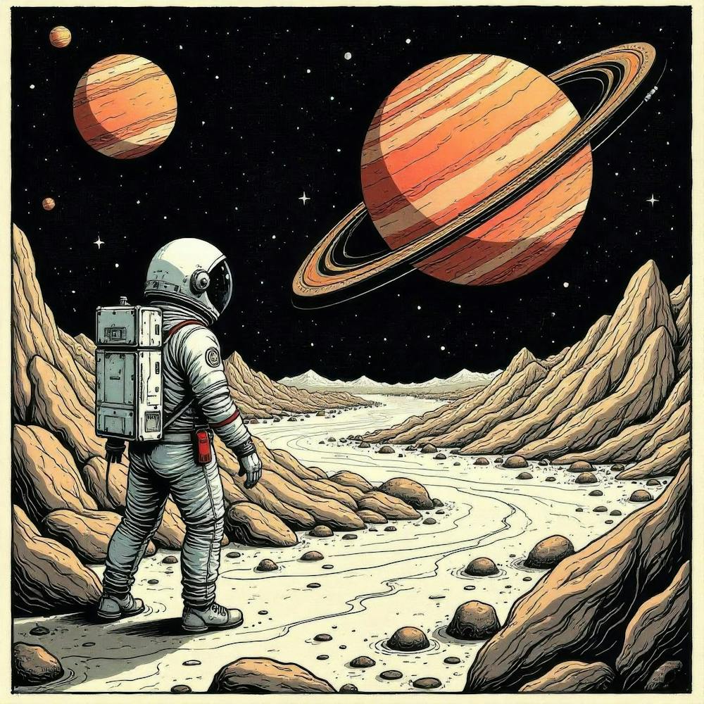 Astronaut On A Planet