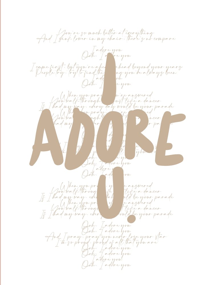 I Adore You Liedtexte