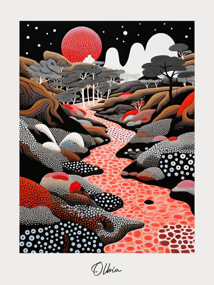 Poster Of Olbia, Italy, Illustration In The Style Of Pop Art 3