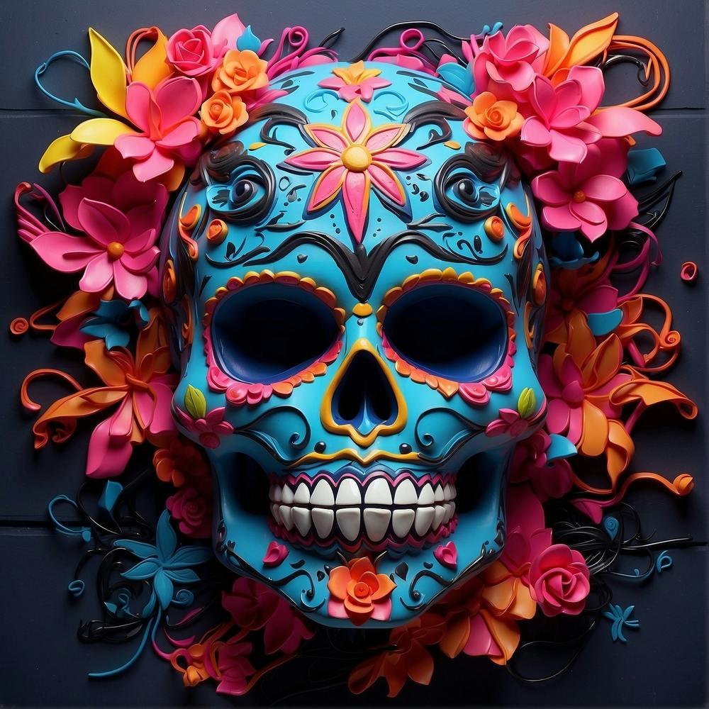 Day Of The Dead Skull 3