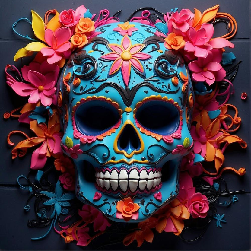 Day Of The Dead Skull 3