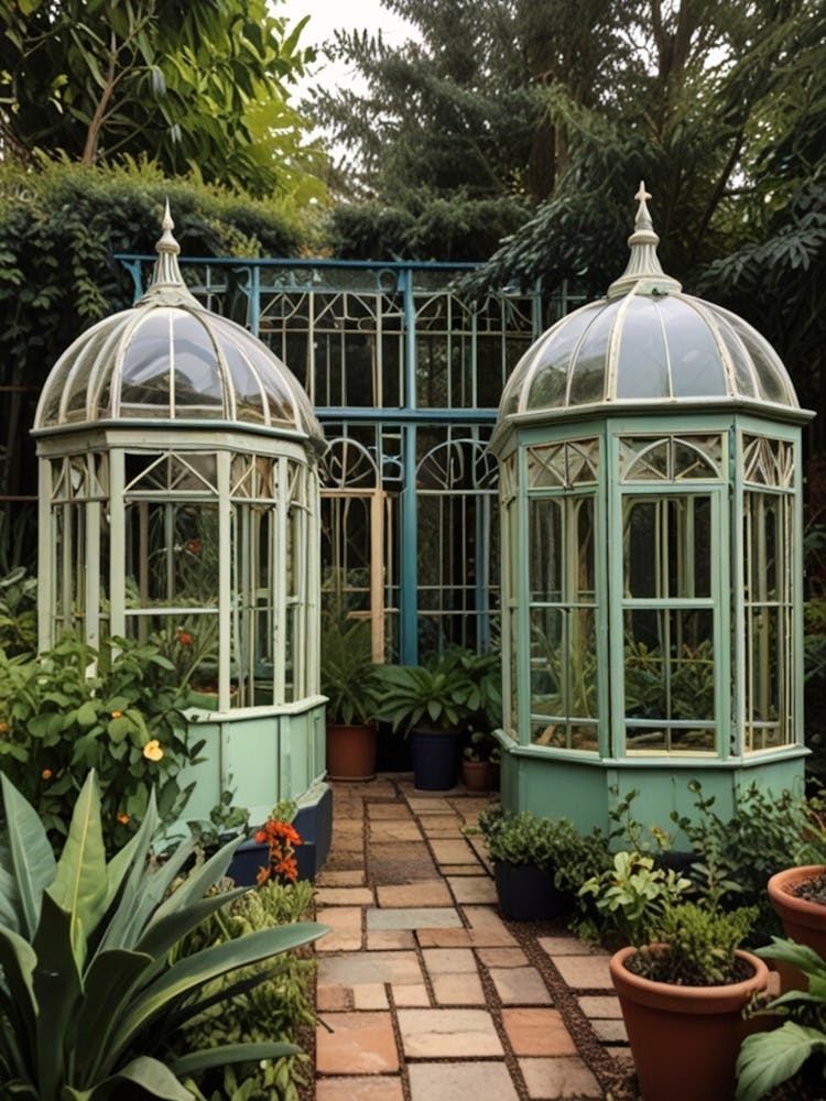 Greenhouses In The Garden 1