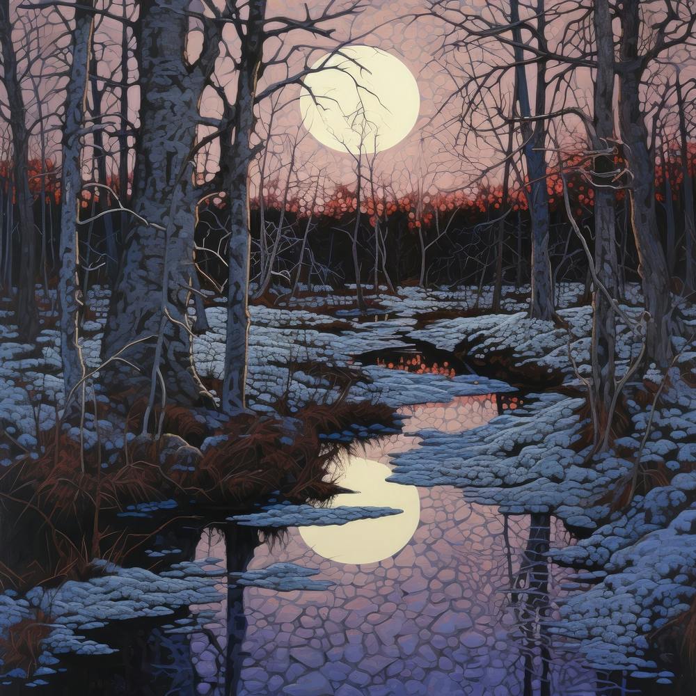 Full Moon In The Woods