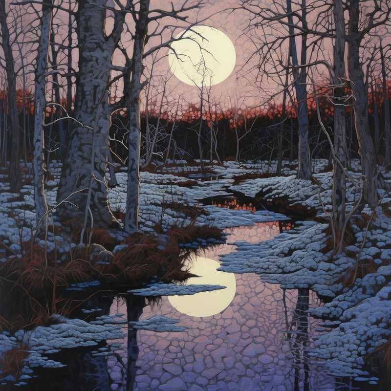 Full Moon In The Woods