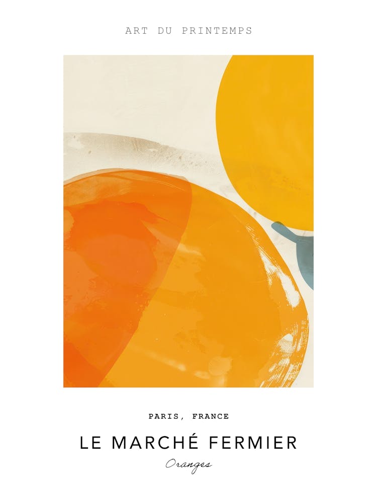 Oranges Le Marche Fermier Poster 1