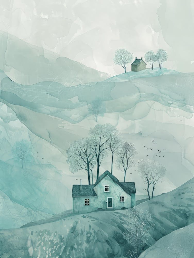 House On The Hill Canvas Print
