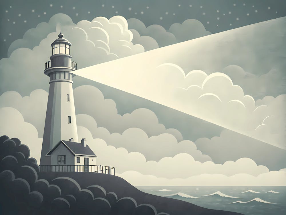 Retro Vintage Style A Minimal Illustration Of A Li